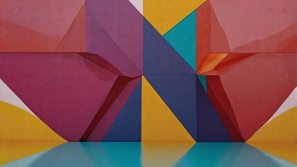 Abstract Geometric Colorful Background.