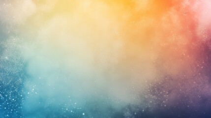 A dreamy, ethereal background featuring a gradient of soft blue, yellow, and pink hues with subtle sparkles.