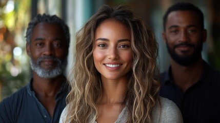 Diverse Family Portrait: A warm and inviting portrait of a mixed-race family, capturing their genuine connection and shared joy.