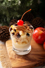 Mexican Christmas Apple Salad. In Mexico it is called Ensalada de Manzana. The apple salad is an easy and quick recipe, it is a dish that cannot be missing at Mexican Christmas dinner.