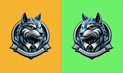 Wolf Mascot Logo Design
