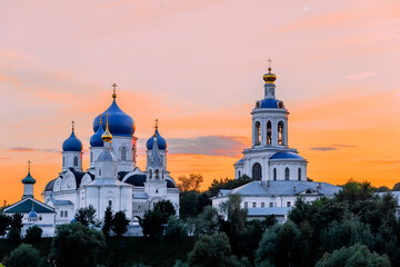 Bogolyubsky Convent (Bogolyubovo, Vladimir region, Golden Ring of Russia) A warm summer evening....