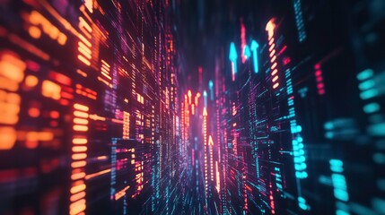 illustration of arrow up market stocks background concept