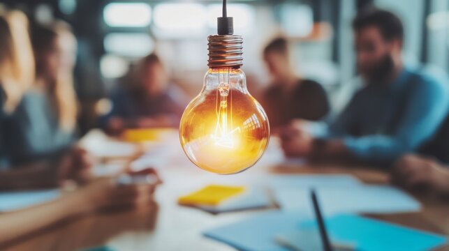 company staff learning new knowledge and know-how, brainstorming, AI Generative