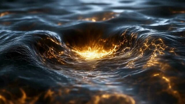 Abstract Dark Waves with Golden Light Center
