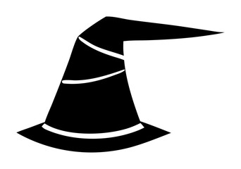 black hat isolated on white