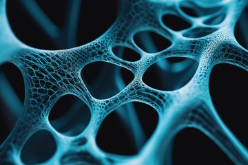 Detailed Close-Up of Hydrogel Sample with Porous Structure