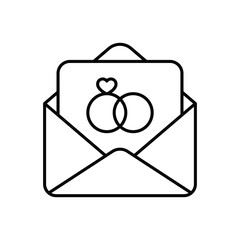 Wedding Invitation vector icon