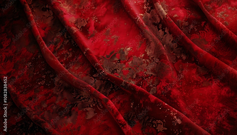 Poster abstract grunge red background with cracks and scratches. texture for design