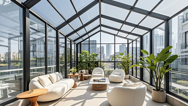 modern sun room interior design