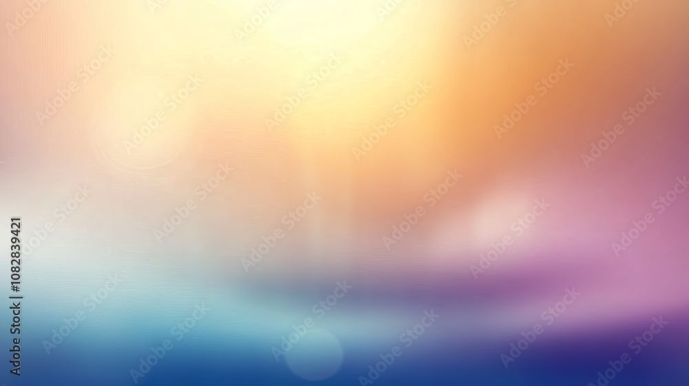 Poster a soft and dreamy background with a blurred gradient of colors, transitioning from yellow to orange,