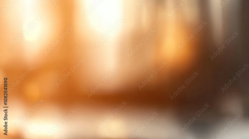 Poster abstract blurred background of warm golden light with a soft focus, perfect for adding a touch of wa