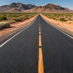 Naklejka premium road to the desert