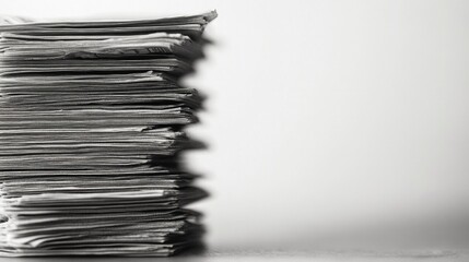 stack of money of a white background, AI Generative