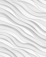 Modern abstract seamless pattern with elegant wavy lines