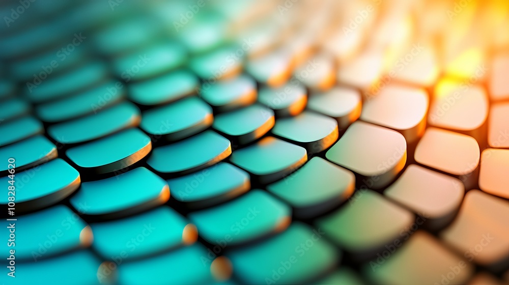 Aufkleber abstract close-up of a textured surface, featuring a repeating pattern of rounded shapes in shades o