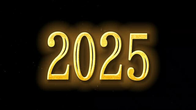 VIDEO 2025, VIDEO DOIS MIL E VINTE E CINCO, COM LUZES, 2025 LETRA DOURADA.