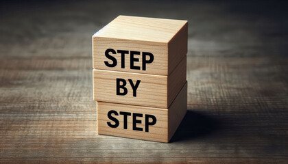 Process, progress, planning, achievement, strategy.  Visualizing a step-by-step approach.