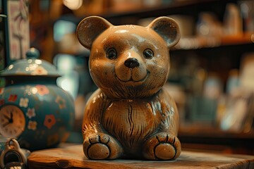 a designer bear figurine.