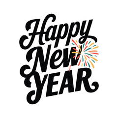 Happy New Year T-Shirt Design Template