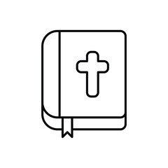 Fototapeta premium Holy Bible vector icon