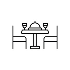 Table Setting vector icon