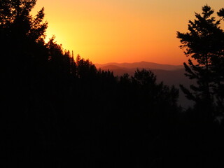 Sunset in the Mountains