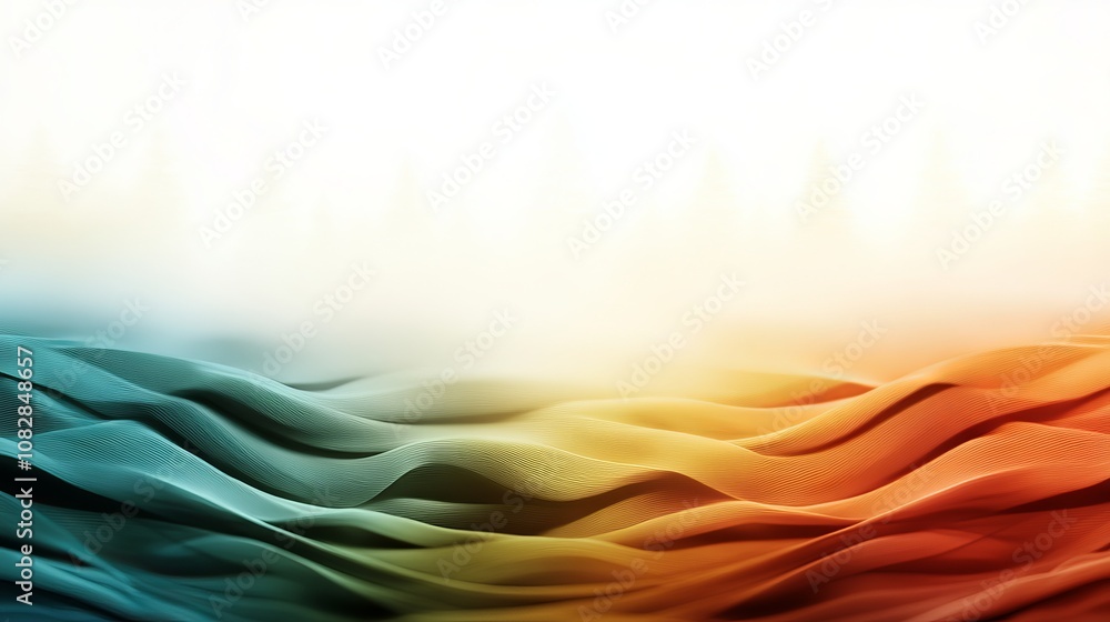 Poster abstract background with flowing, colorful waves. perfect for a modern and dynamic design project.