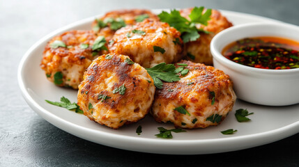 Dungeness Crab Cakes with Fresh Parsley