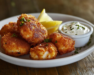 Old Bay-Spiced Crab Cakes with Lemon Aioli