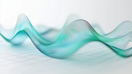 Fototapeta premium 3D Area Chart of Global Tech Innovation's Impact on Economic Growth Over Two Decades