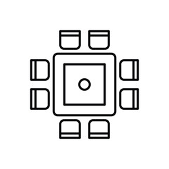 Seating Plan vector icon