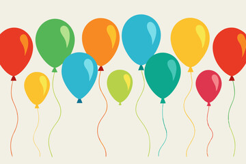 colorful balloons background