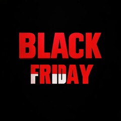 Black Friday sale event promotion poster.