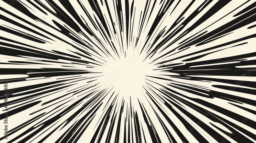 Poster exploding star burst texture japanese radius cartoon pattern abstract background