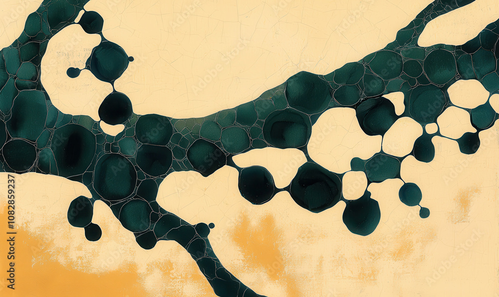 Aufkleber abstract geometric artwork with dynamic shapes and textured patterns