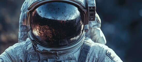 Astronaut prepared for exploration Mixed media