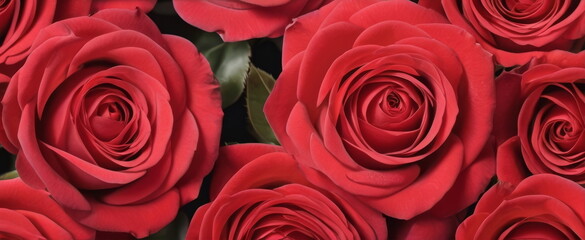 Naklejka premium red roses background