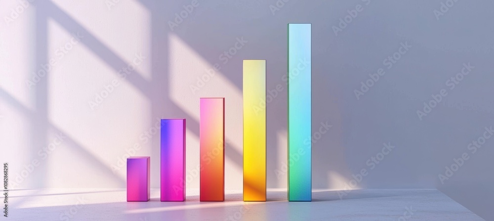 Aufkleber vibrant bar chart depicting mobile app usage growth by age group in 2024 for digital analysis