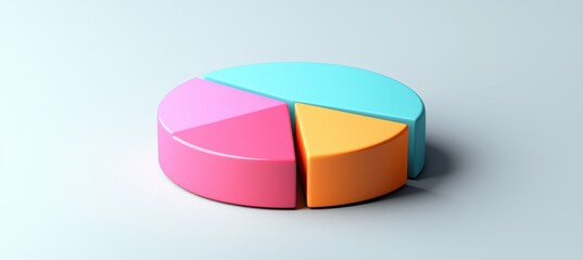 Fototapeta premium Global Smart Home Technology Adoption by Region 2024 - Colorful Pie Chart Design for Reports