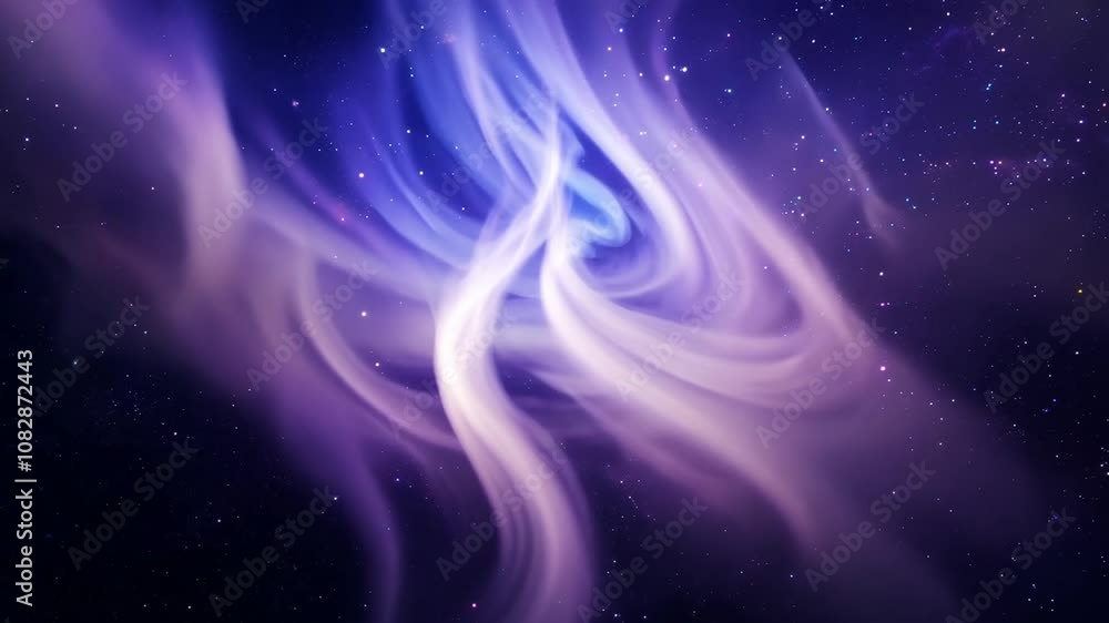 Poster nebula clouds swirling in the vast vacuum of the universe generative ai