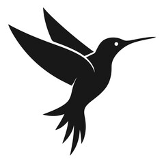 illustration of a hummingbird, hummingbird silhouette vector illustration, hummingbird icon