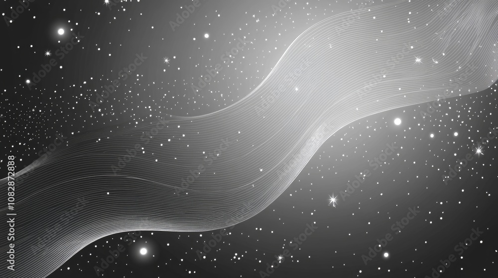 Poster line art illustration of a light halftone background suitable for web design features a white and gr