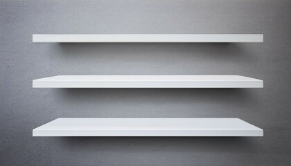empty shelves on a wall