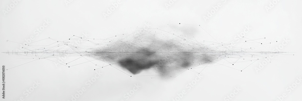 Poster the artwork features a cloud-like structure connected by thin lines, symbolizing networked data and 