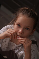 portrait of a little girl