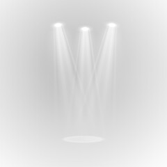 Png Stage with Spark Effect. Isolated Spotlight and Lighting Effects for Your Design and Illustration in Vector. Png Vector Isolated Spotlight and Studio Lighting for Your Designs in Shades of white.