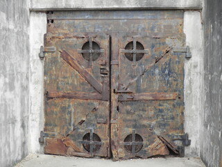Ancient heavy doors