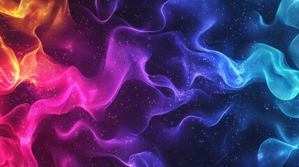 Line art illustration of vibrant color magic patterns Abstract design for overlays and backgrounds Artistic tool featuring particles suitable for night party or motion effects