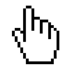 Cursor icon hand flat style vector for design project